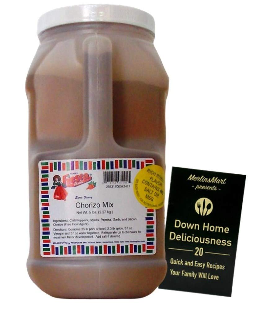 Fancy Salt Free Chorizo Sausage Seasoning Mix, 5 Lb. Plus Recipe