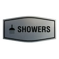 thumbnail image 1 of Fancy Showers Sign (Brushed Silver) - Large, 1 of 5
