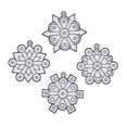 thumbnail image 1 of Fancy Snowflake Suncatchers 24Pc - Craft Supplies - 24 Pieces, 1 of 1
