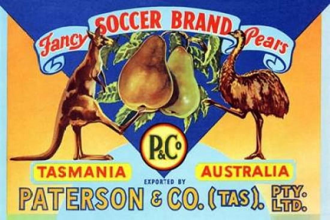 Fancy Soccer Brand Pears Canvas Art - Unknown (24 x 36)