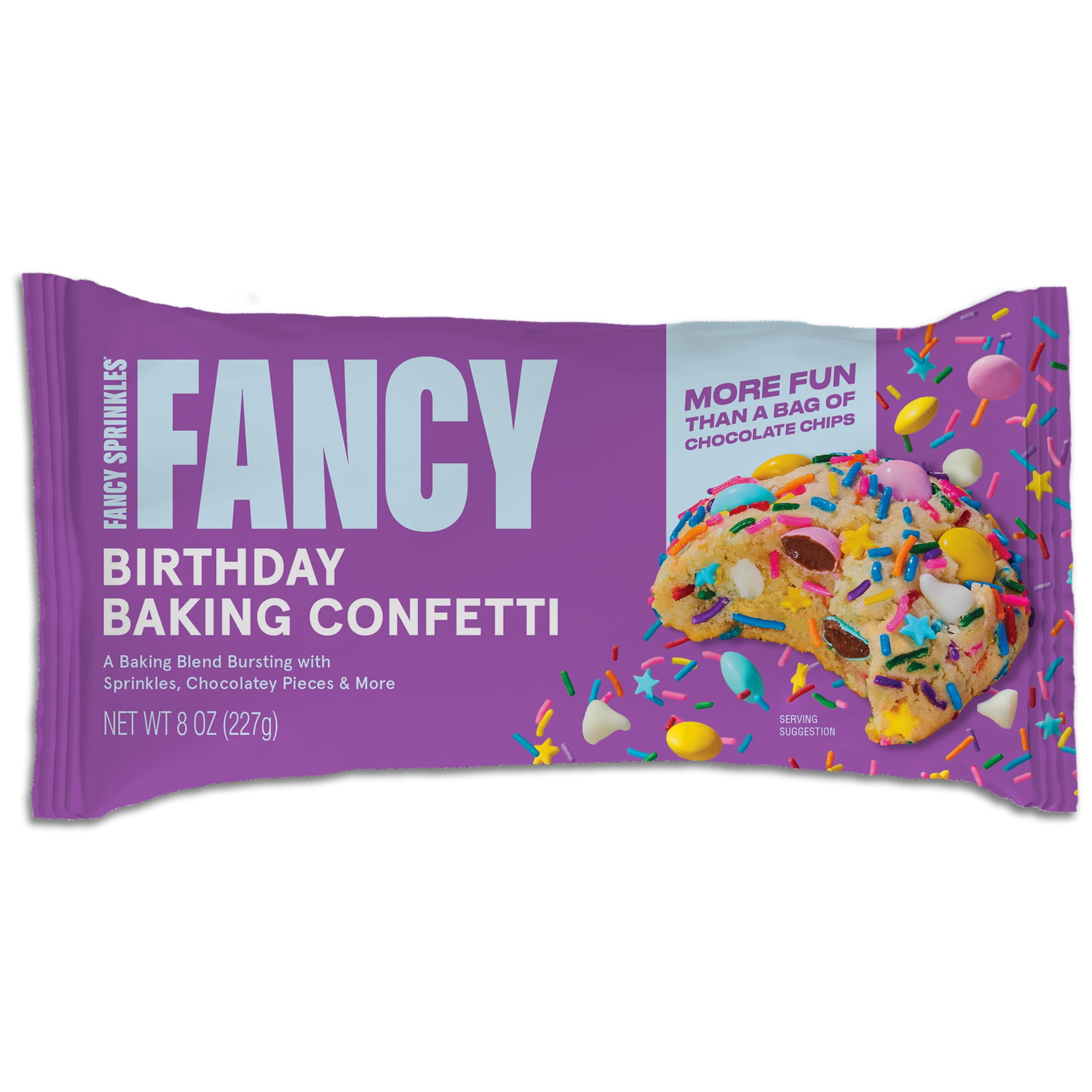 Fancy Sprinkles Birthday Baking Confetti with Sprinkles and Chocolate Chips, 8 oz Bag