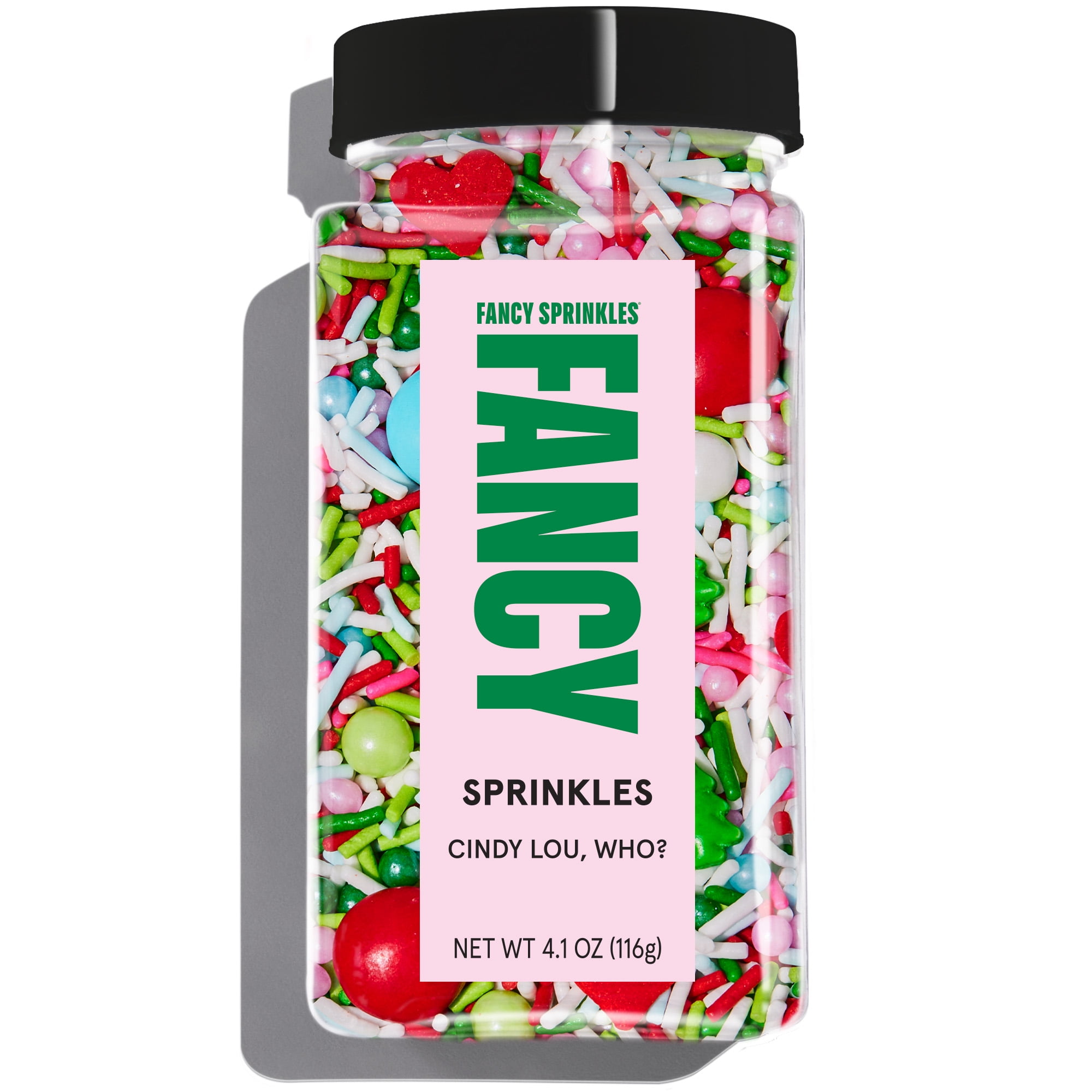 Fancy Sprinkles Cindy Lou, Who? Christmas Sprinkles, 4.1 oz