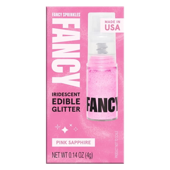 Fancy Sprinkles Pink Sapphire Fancy Edible Glitter Dusting Pump, 0.14 oz