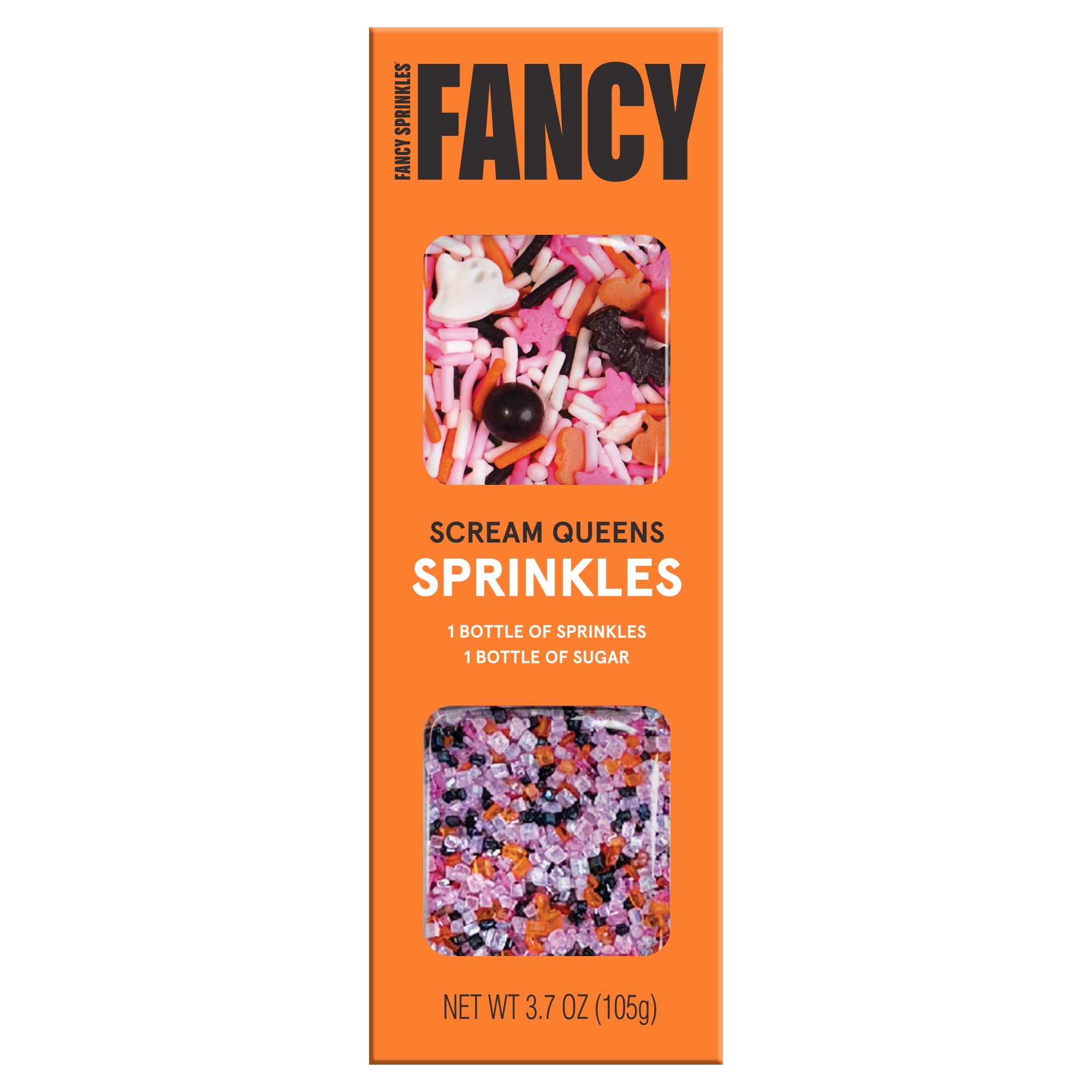 Fancy Sprinkles Scream Queen Dessert Sprinkle Sugar Set, 3.7 oz, 2 Pack