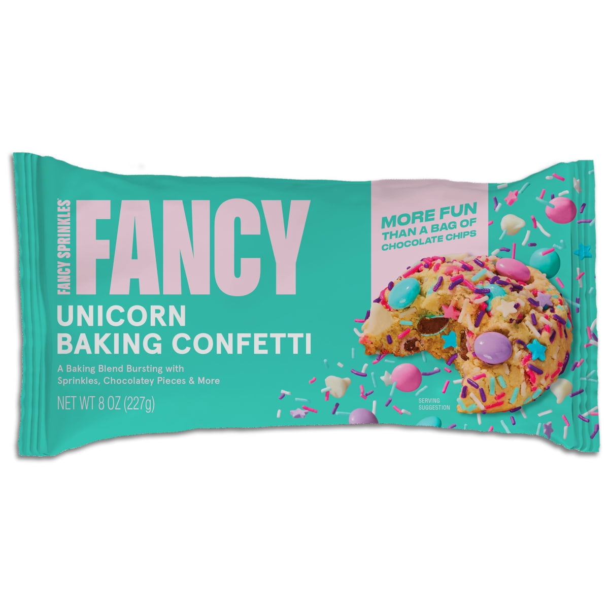 Fancy Sprinkles Unicorn Baking Confetti with Sprinkles and Chocolate Chips, 8 oz Bag