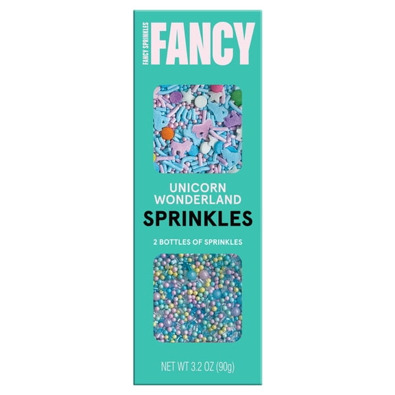 Fancy Sprinkles Unicorn Wonderland Dessert Sprinkles Set, 3.2 oz, 2 Pack