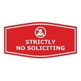 thumbnail image 1 of Fancy Strictly No Soliciting Sign (Red) - Large, 1 of 5