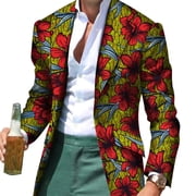Fancy Suit Blazer Jackets Formal Coat Dashiki Party African Men Clothes