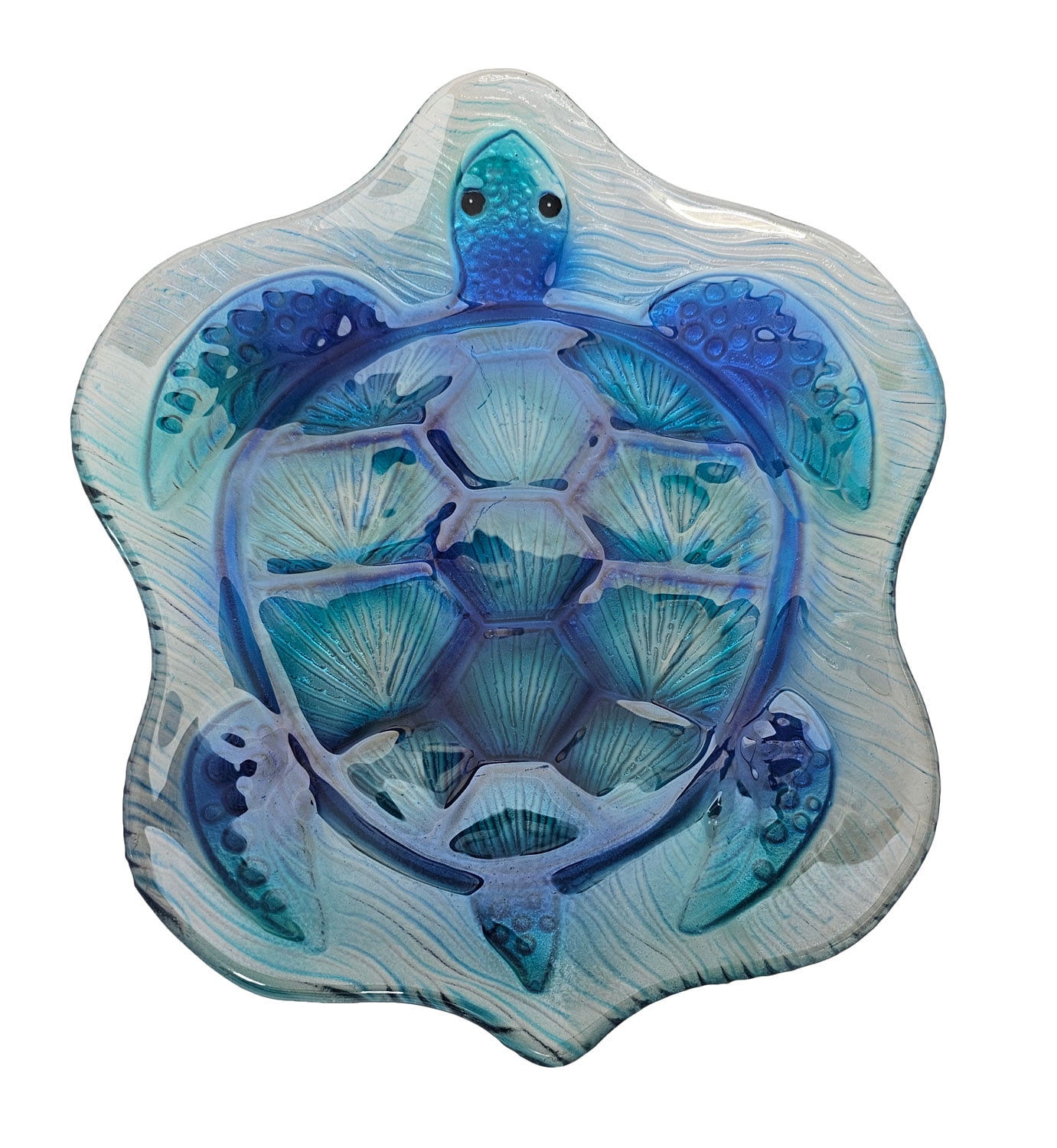 Fancy That Blue Glass Turtle Platter - Walmart.com