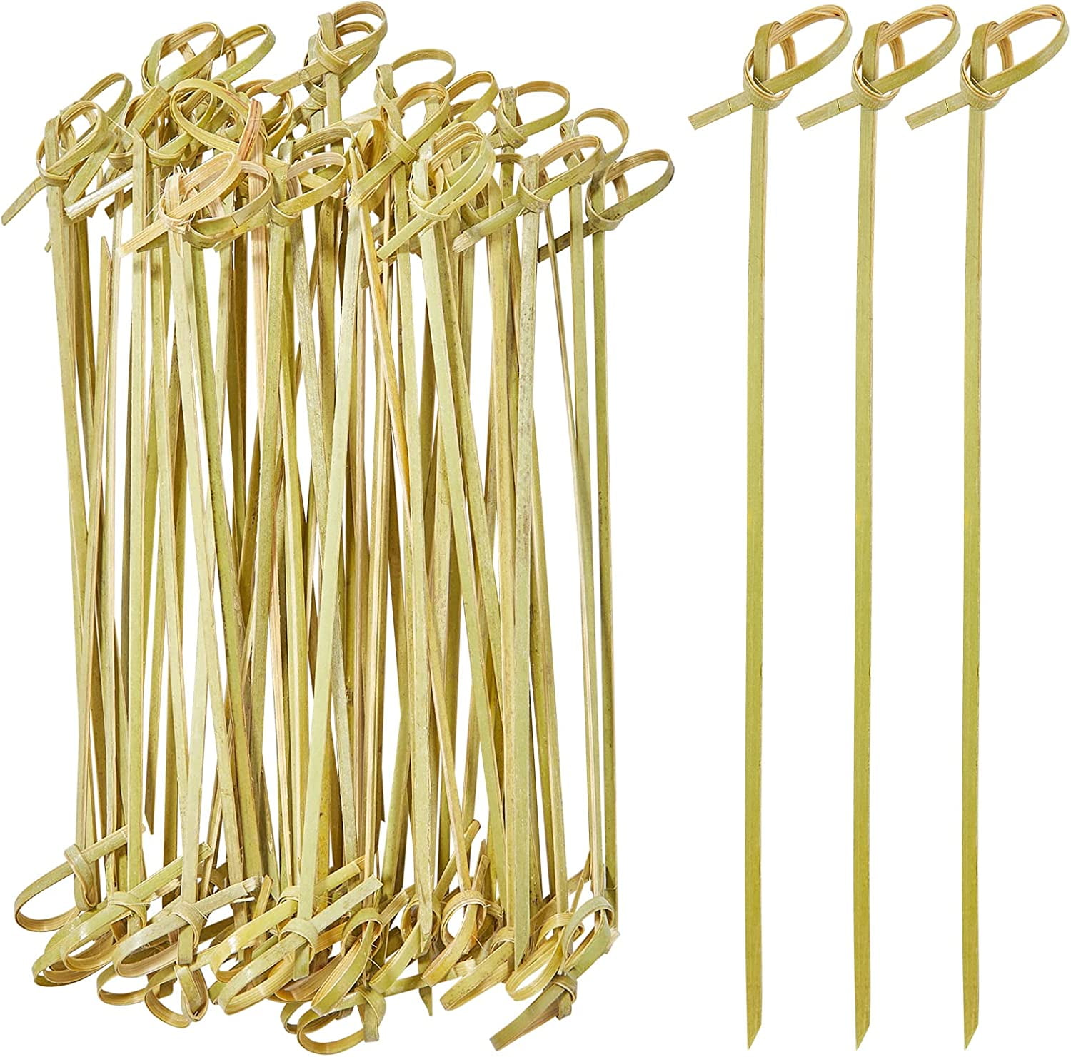 Fancy Toothpicks Bamboo Cocktail Skewers, Pack of 200, 6 Inch, Party Supplies