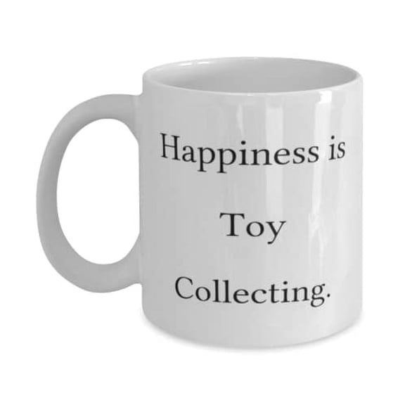 Fancy Toy Collecting Gifts, Happiness is Toy Collecting, Reusable Holiday 15oz Mug From Friends