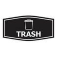 thumbnail image 1 of Fancy Trash Sign (Black) - Small, 1 of 5