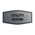 thumbnail image 1 of Fancy Utility Room Sign (Brushed Silver) - Small, 1 of 4