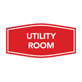 thumbnail image 1 of Fancy Utility Room Sign (Red) - Large, 1 of 4