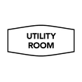thumbnail image 1 of Fancy Utility Room Sign (White) - Small, 1 of 4