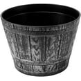 thumbnail image 1 of Fancy Whiskey Barrel Victorian Rustic Look 10X8 inches Flowerpot / Planter for Nursery Indoor, Outdoor, Garden Patio Office Ornaments Home Decor Use Long Lasting Reusable Light Weight, 1 of 3