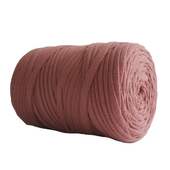 Fancy Yarns DIY bag handbag carpet cushion Cotton Cloth T-Shirt Yarn Soild Color Knitting Crochet Yarn Pet Cave Basket Crochet Bag Fabric Yarn 250g 8.1oz