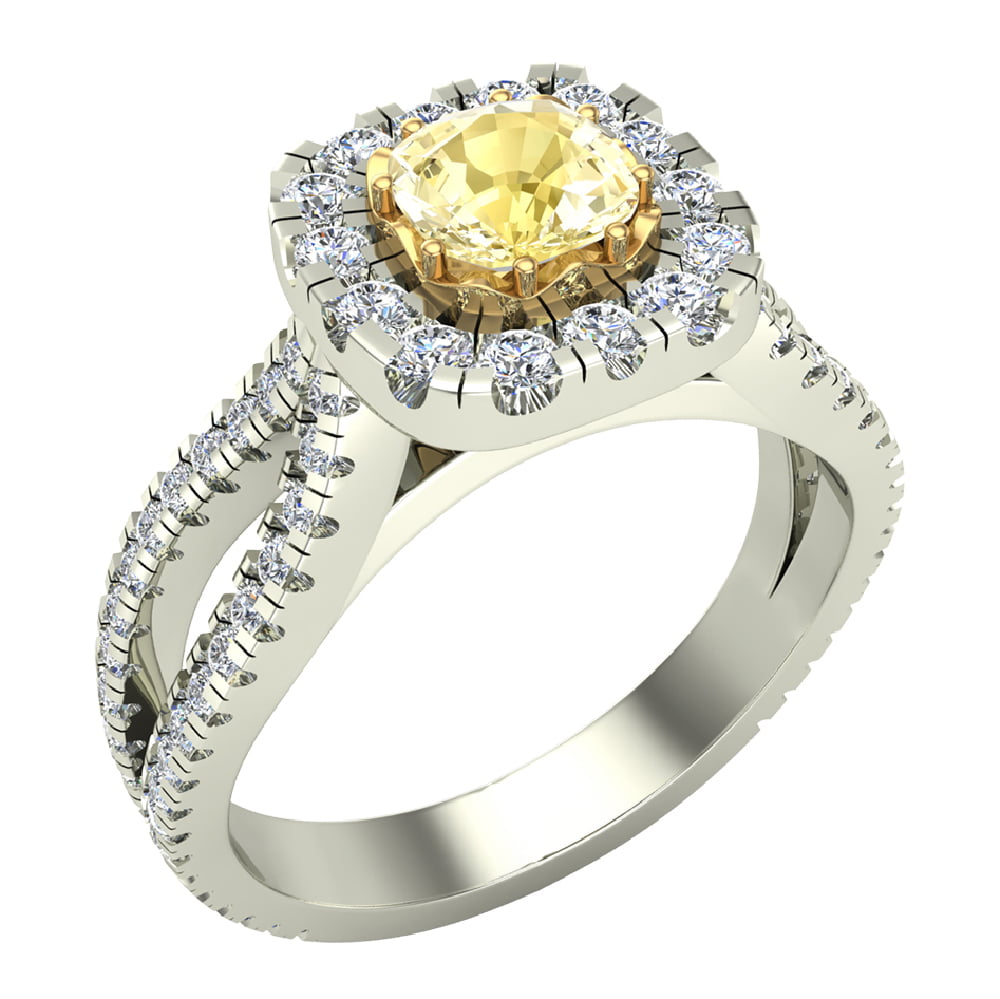 White Gold Round Cut Diamond Infinity Engagement Ring | Palomino Jewelry |  Miami, FL