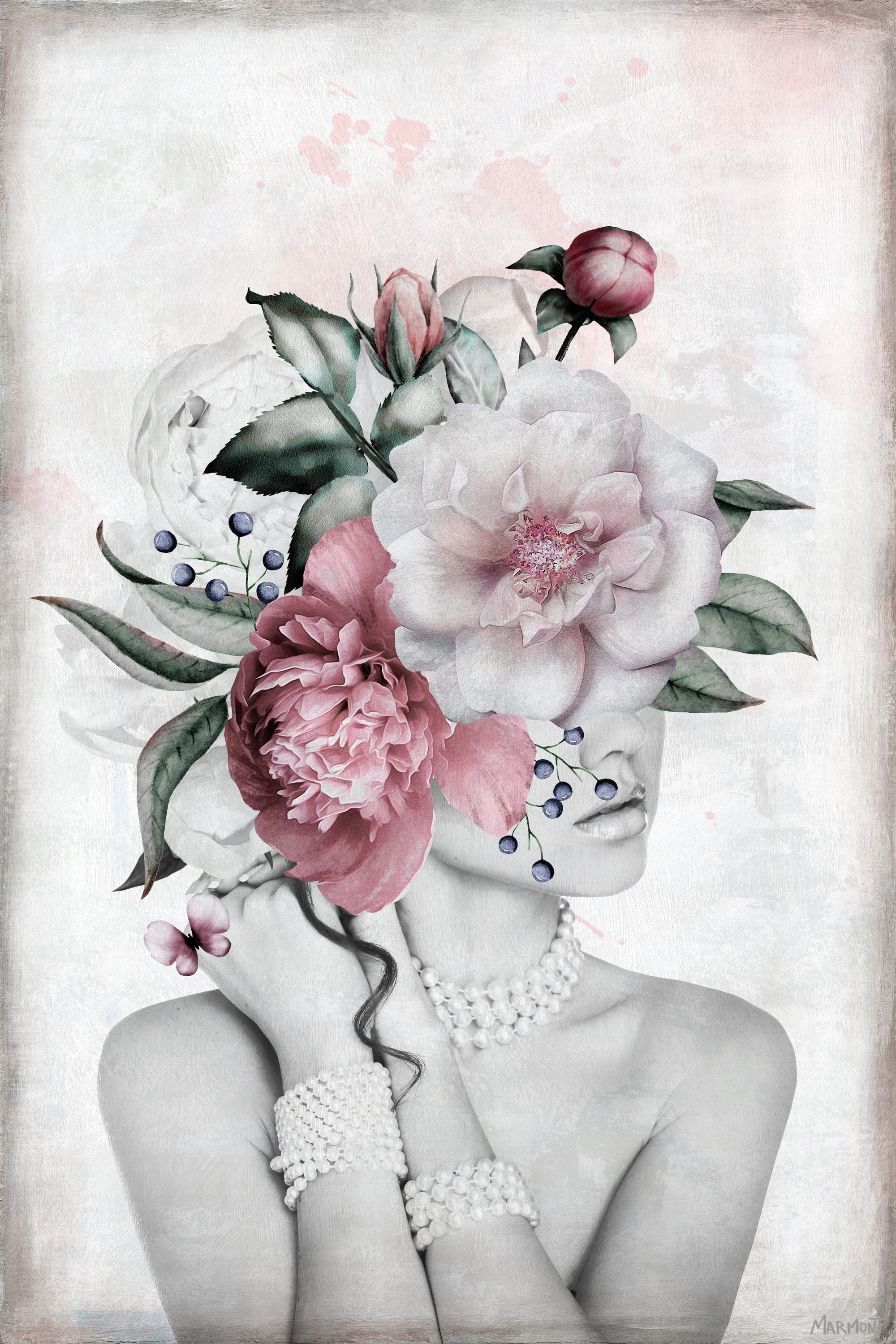 Fancy and Fabulous 30 in x 45 in Painting Canvas Art Print, by Marmont Hill