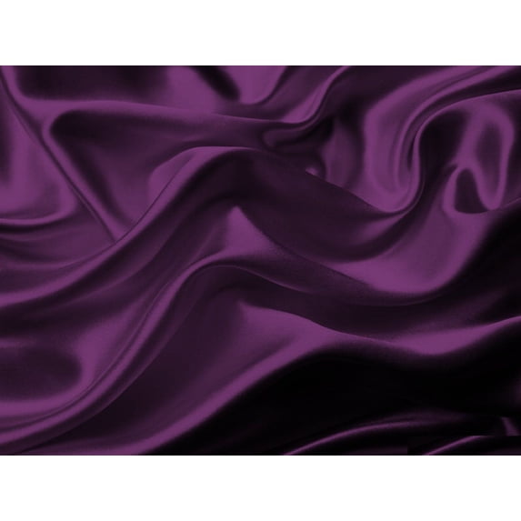 Fancy collection Soft Silky Satin Deep Pocket Bridal Sheet Set Full Solid Purple New