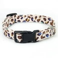 thumbnail image 1 of Fancy leopard print dog collar flocking fabric cheetah scent high grade soft, 1 of 5