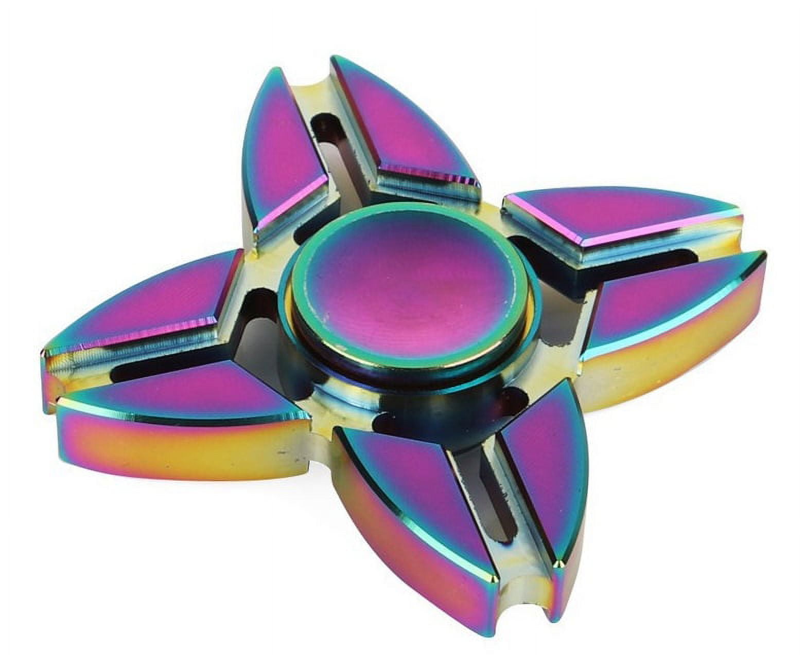 FancyNova Fantastic Rainbow Stainless Metal Hand Fidget Spinner EDC Toy For  Adults and Children
