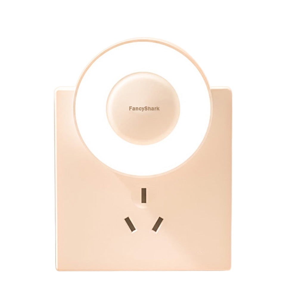 FancyShark Electric night lights, White Night Lights Plug into Wall, 2 Packs Dimmable Night Light with Dust to Dawn Sensor