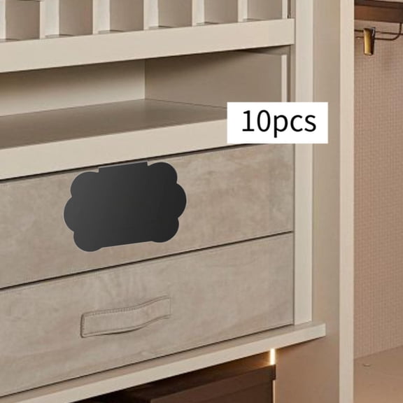 Fancyes 10 Pieces Small Chalk Labels Clip Labels Practical Merchandise Sign Basket Labels Clip on Labels for Storage Bins for Offices C