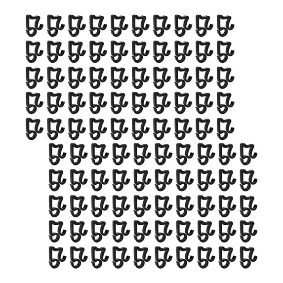 Fancyes 100 Pieces Christmas Light Clips Lights String Clips Easily Install Hanging Christmas Lighting Party Decor Xmas Light Hangers Black