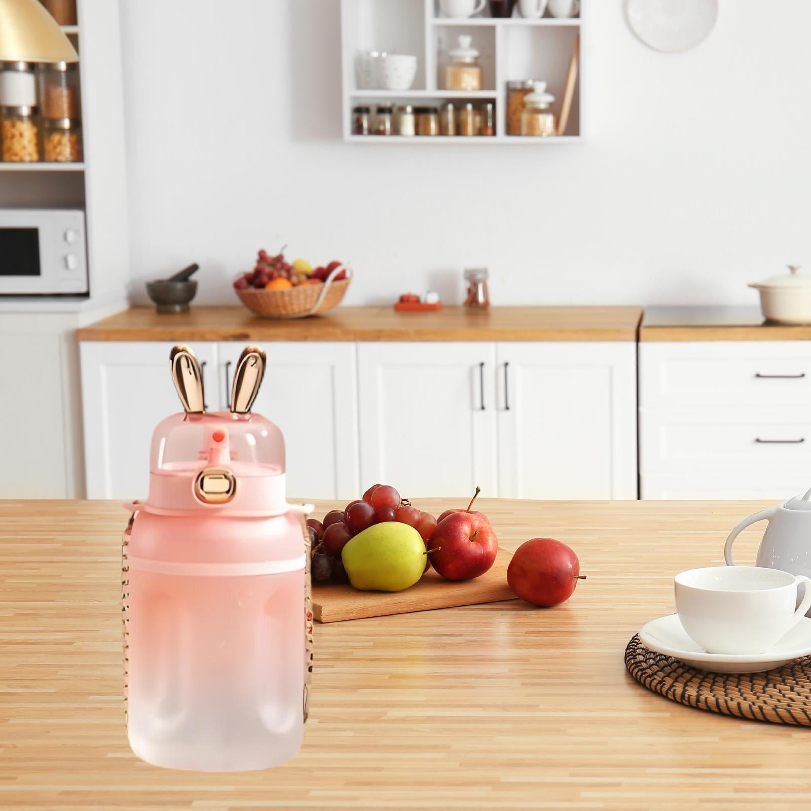 Fancyes 1L Electric Juicer Cup Housewarming Gifts Multipurpose Sturdy s Juicer Fruit Juicer for Kitchen Office Household Pink
