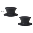 thumbnail image 1 of Fancyes 2 Pieces Silicone Pot Lid Replacement Knobs Pan Lid Holding Handles Sturdy Universal for Slow Cookers Kitchen Cookware Covers Black, 1 of 8