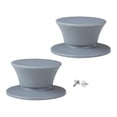 thumbnail image 1 of Fancyes 2 Pieces Silicone Pot Lid Replacement Knobs Pan Lid Holding Handles Sturdy Universal for Slow Cookers Kitchen Cookware Covers Gray, 1 of 8