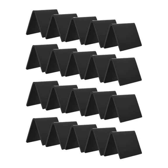 Fancyes 20Pcs Acrylic Mini Chalkboard Signs Small Chalkboards Blackboard Table Number Small Chalkboard Signs for Food Weddings Bakery