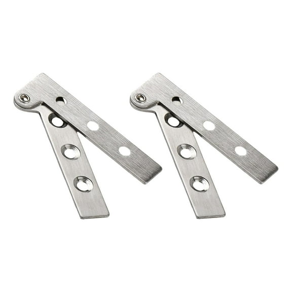 Fancyes 2Pcs Stainless Steel Invisible Folding Shelf Hinges for Living Room Home Use S S
