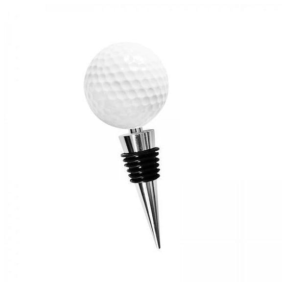 Fancyes 2xGolf Ball Bottle Stopper Multipurpose Reusable for Festival Kitchen Bar White