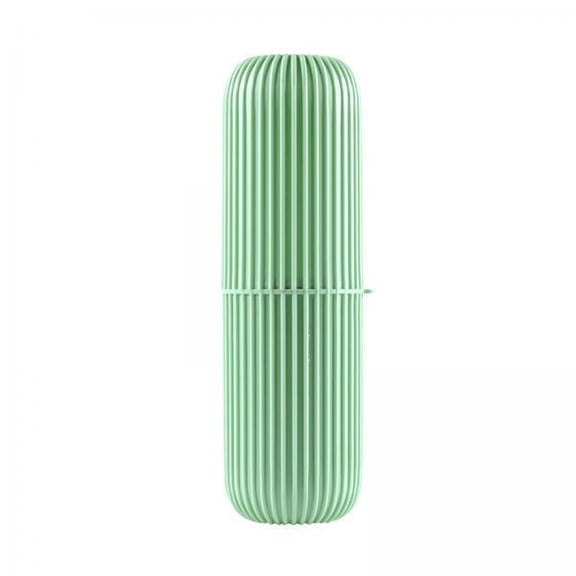 Fancyes 4xTravel Toothbrush Container Portable Toothbrush Holder for Business Bathroom Green