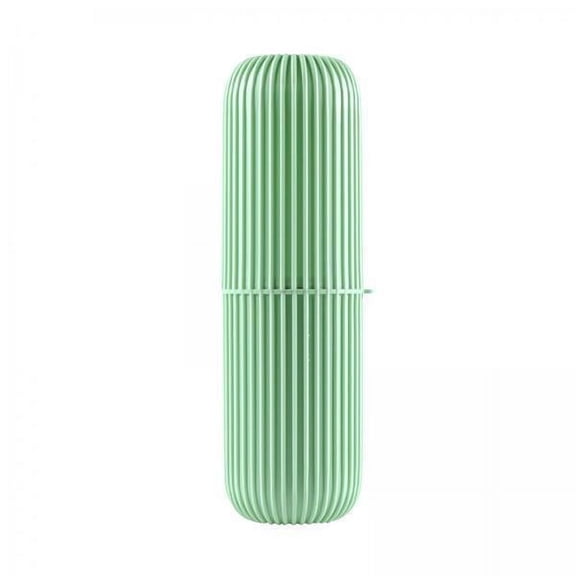 Fancyes 4xTravel Toothbrush Container Portable Toothbrush Holder for Business Bathroom Green