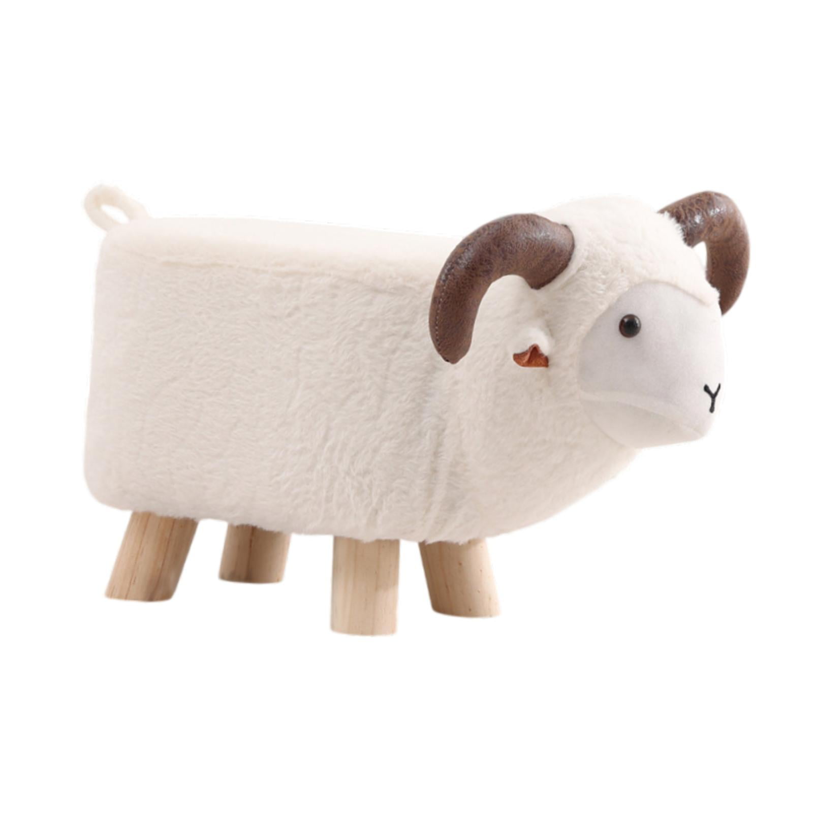 Fancyes Animal Footstool Home Decor Shoes Changing Soft Footrest ...