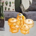 thumbnail image 1 of Fancyes Appetizer Serving Tray Candy and Nut Dishes Multifunctional Luxury Snack Platter Divided Serving Tray for Dessert Fruit Party amber, 1 of 8