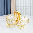 thumbnail image 1 of Fancyes Appetizer Serving Tray Candy and Nut Dishes Multifunctional Luxury Snack Platter Divided Serving Tray for Dessert Fruit Party clear, 1 of 8