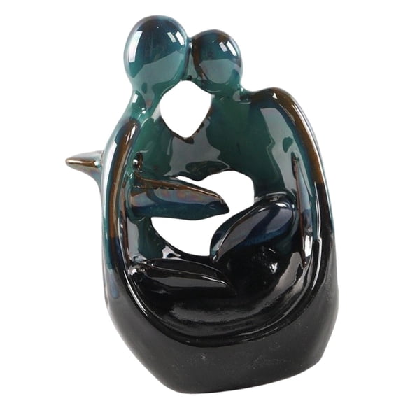 Fancyes Backflow Incense Burner Ceramic Incense Holder Fine Workmanship Waterfall Decoration for Fireplace Bookshelves Bedroom Toilet