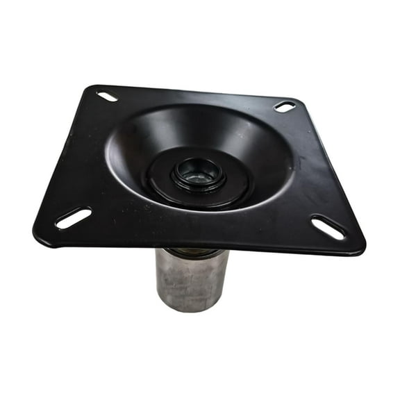 Fancyes Bar Stool Swivel Plate Heavy Duty Sturdy Swivel Chair A3 Steel Turntable Furniture Hardware Chair Swivel Base Square Black