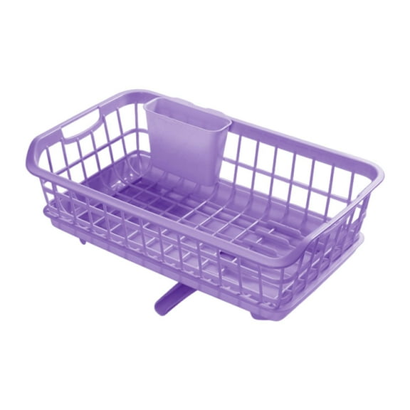 Fancyes Bowl Dryer Stand with Pouring Out, Self -vaution Shelf, Counter Game Drainage for Bowls, Plates, Cups of Worktop violet