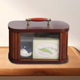 thumbnail image 1 of Fancyes Bread Box for Kitchen Countertop Kitchen Counter Storage Box for Coffee Shop brown 29cm, 1 of 8