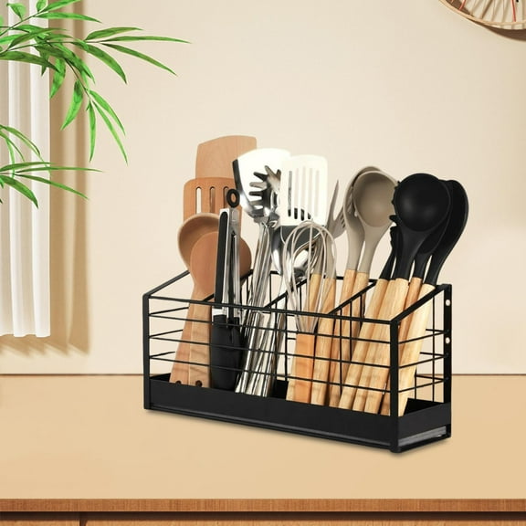Fancyes Chopsticks Cage Kitchen Counter Utensil Holder Home Multifunction Simple Container Storage Rack Flatware Caddies Kitchen Rack