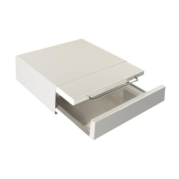 Fancyes Coffee Maker Holder Oven Stand Coffee Station Organizer for Cafe Kitchen Bar White