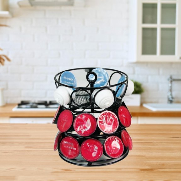 Fancyes Coffee Pod Holder Coffee Capsule Organizer Large Capacity Coffee Pod Storage Organizer Rack for Hotel Cafe Kitchen Restaurant