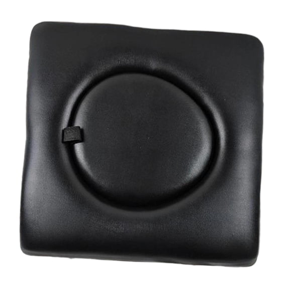 Fancyes Commode Seat Cushion Sponge Padded Universal Fit,Easy Clean,Toilet Seat,Seat Pad Cover,for Bedside Commodes Shower Wheelchairs black