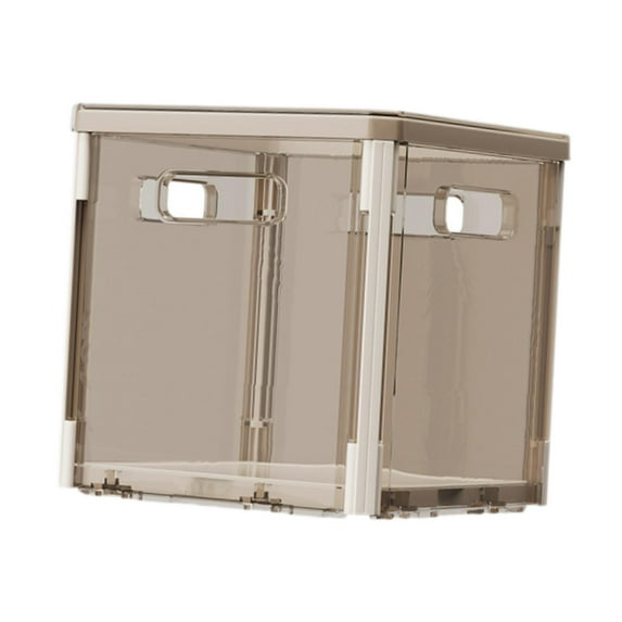 Fancyes Cube Storage Organizer Foldable Storage Bin Convenient Storage Container Closet Organizer for Dorm Clothing under Bed Kitchen Light Gray