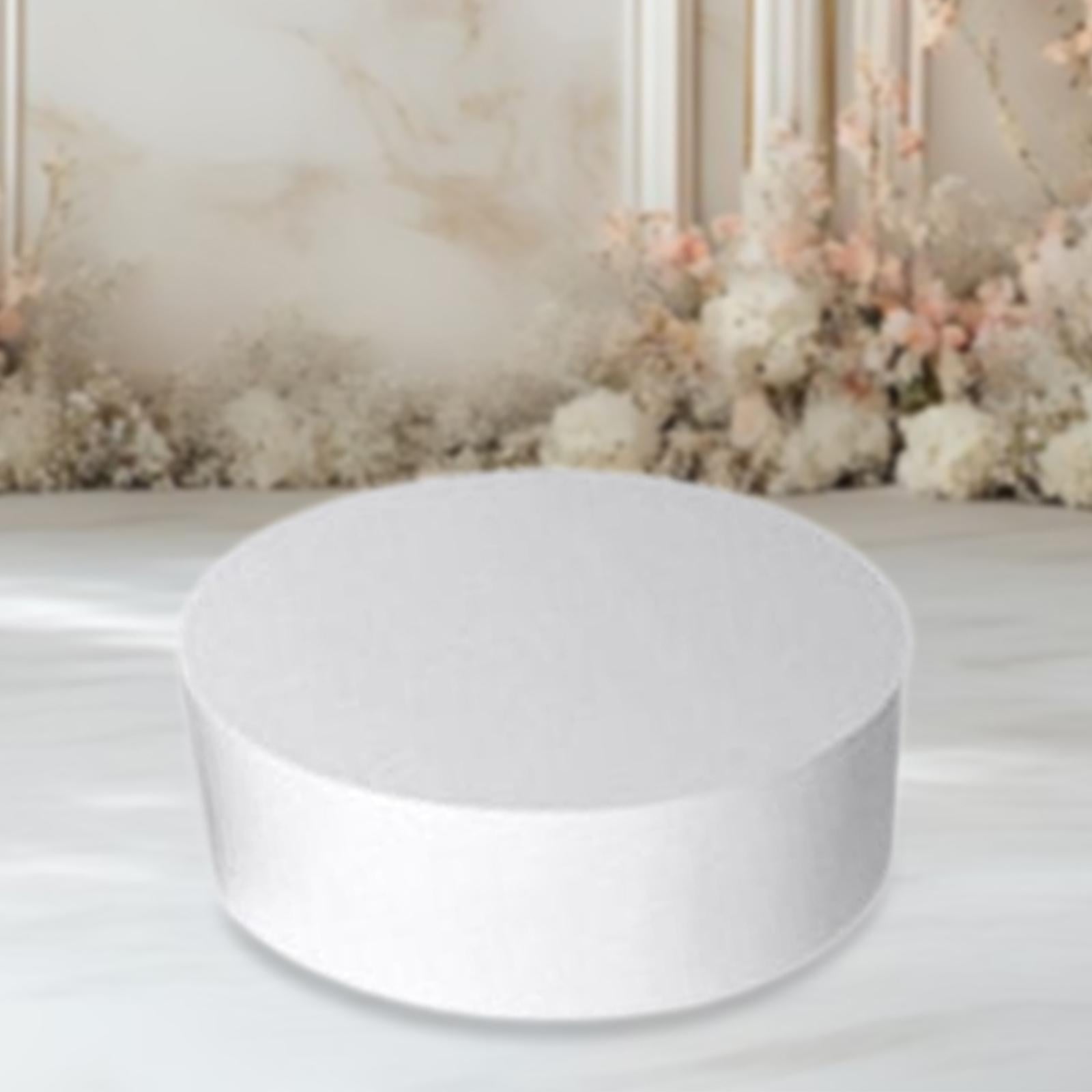 Fancyes Cylinder Pedestal Stands Bridal Pedestal Round Mannequin ...